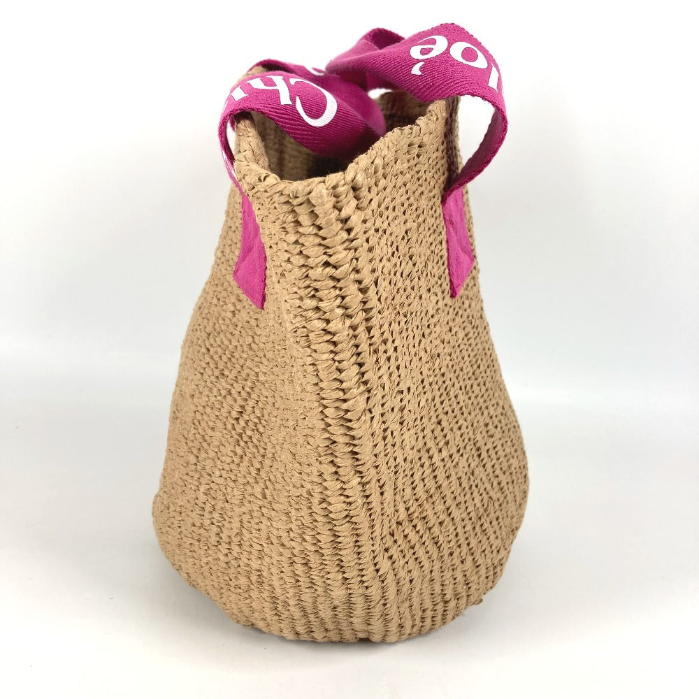 Chloe Mifuko ミフコ バスケットバッグ カゴバッグ かご トートバッグ ハンドバッグ ラフィア レディース ベージュ