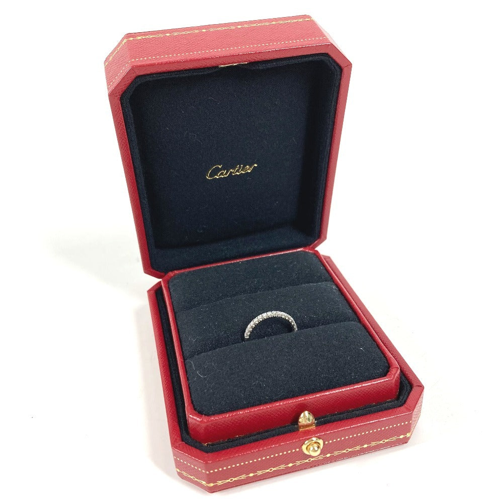 CARTIER Etincel de Cartier Diamond and Half Diamond Platinum Wedding Ring, Diamond Accessory, Jewelry, Ring, Women's, Silver, Pt950