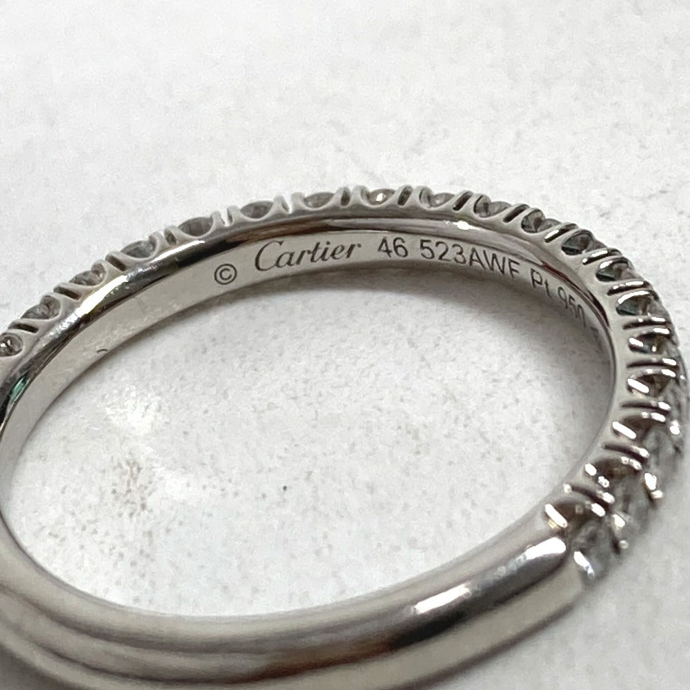 CARTIER Etincel de Cartier Diamond and Half Diamond Platinum Wedding Ring, Diamond Accessory, Jewelry, Ring, Women's, Silver, Pt950