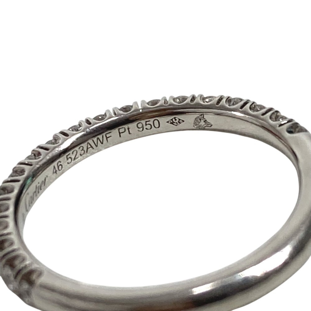 CARTIER Etincel de Cartier Diamond and Half Diamond Platinum Wedding Ring, Diamond Accessory, Jewelry, Ring, Women's, Silver, Pt950