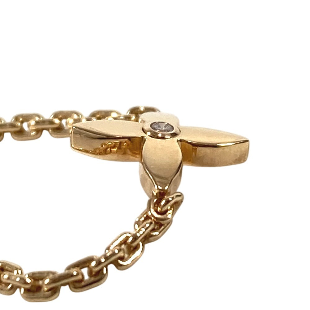 LOUIS VUITTON Q9K64I Diamond Berg Chain Idylle Blossom Ring, 18K Gold, Au750, Women's