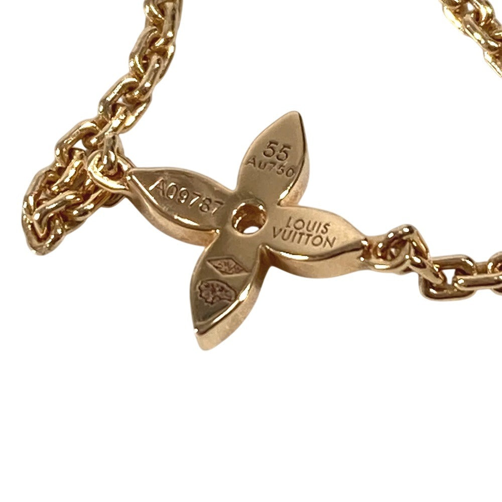 LOUIS VUITTON Q9K64I Diamond Berg Chain Idylle Blossom Ring, 18K Gold, Au750, Women's