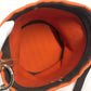 HERMES Sac de Pansage crossbody bucket-shaped shoulder bag with pouch, cotton, unisex, orange
