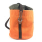 HERMES Sac de Pansage crossbody bucket-shaped shoulder bag with pouch, cotton, unisex, orange