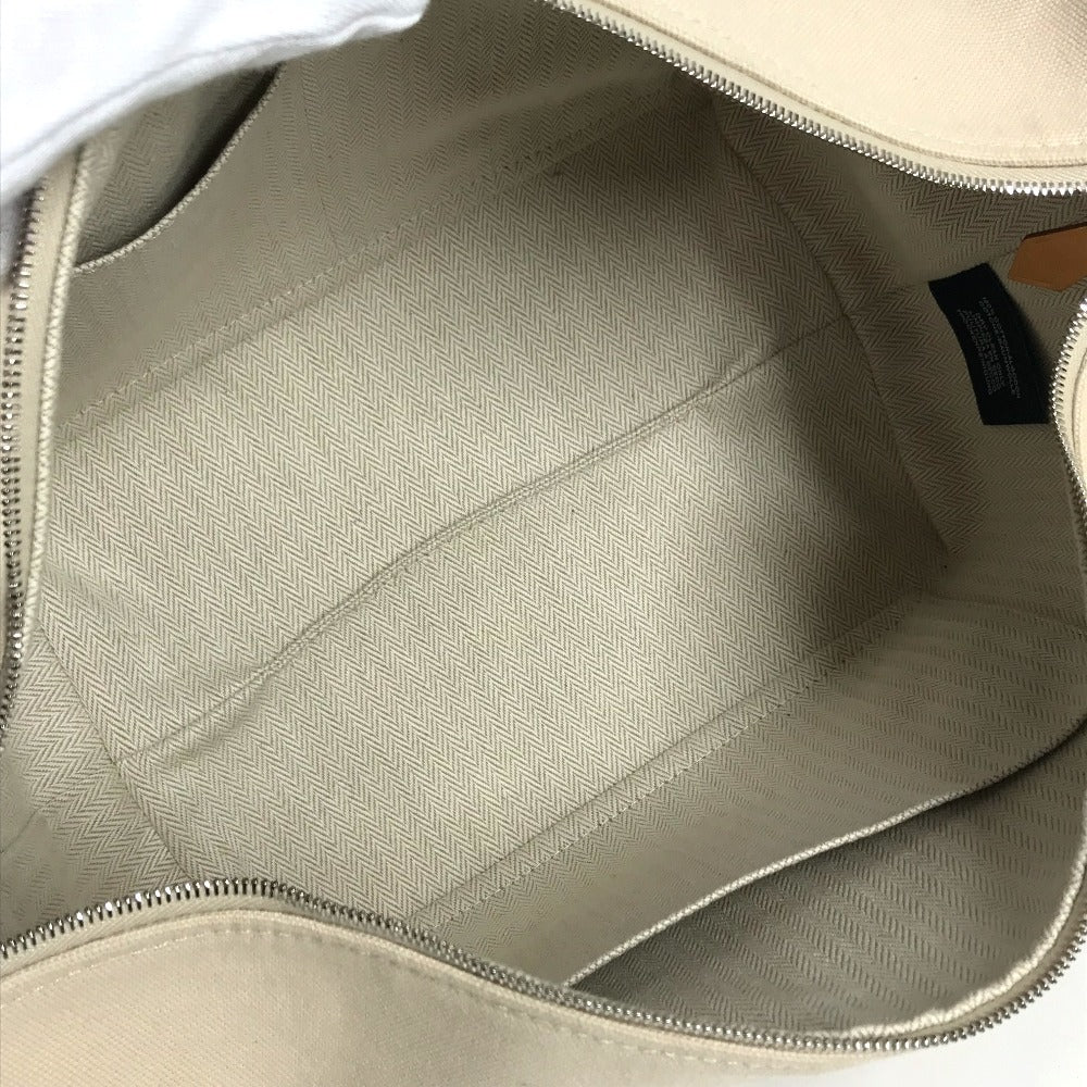 HERMES ブリッドアブラックGM ブリッドアブラック GM カバン ポーチ バニティバッグ Hロゴ ハンドバッグ コットン ユニセックス ベージュ