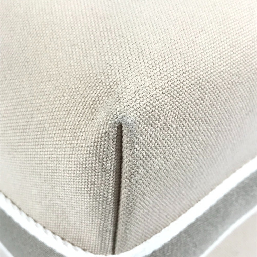 HERMES ブリッドアブラックGM ブリッドアブラック GM カバン ポーチ バニティバッグ Hロゴ ハンドバッグ コットン ユニセックス ベージュ