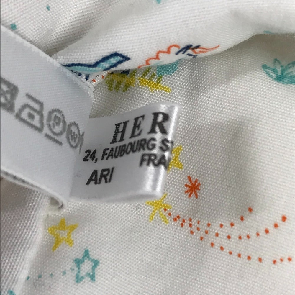 HERMES BABY ベビー 赤ちゃん ポーチ 《カブリオル》 トゥー・ゴー MM マルチポーチ おむつポーチ ポーチ コットン キッズ グリ・ペルル ブルー