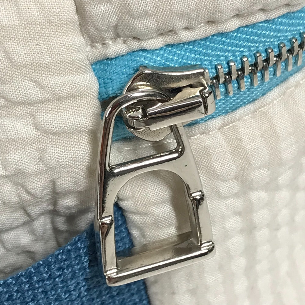 HERMES BABY ベビー 赤ちゃん ポーチ 《カブリオル》 トゥー・ゴー MM マルチポーチ おむつポーチ ポーチ コットン キッズ グリ・ペルル ブルー