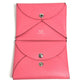 HERMES Calvi Duo Business Card Case, Pass Case, Card Case, Coin Purse, Bi-fold Wallet, Epson, Unisex, Rose Azalee Pink