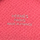 HERMES Calvi Duo Business Card Case, Pass Case, Card Case, Coin Purse, Bi-fold Wallet, Epson, Unisex, Rose Azalee Pink