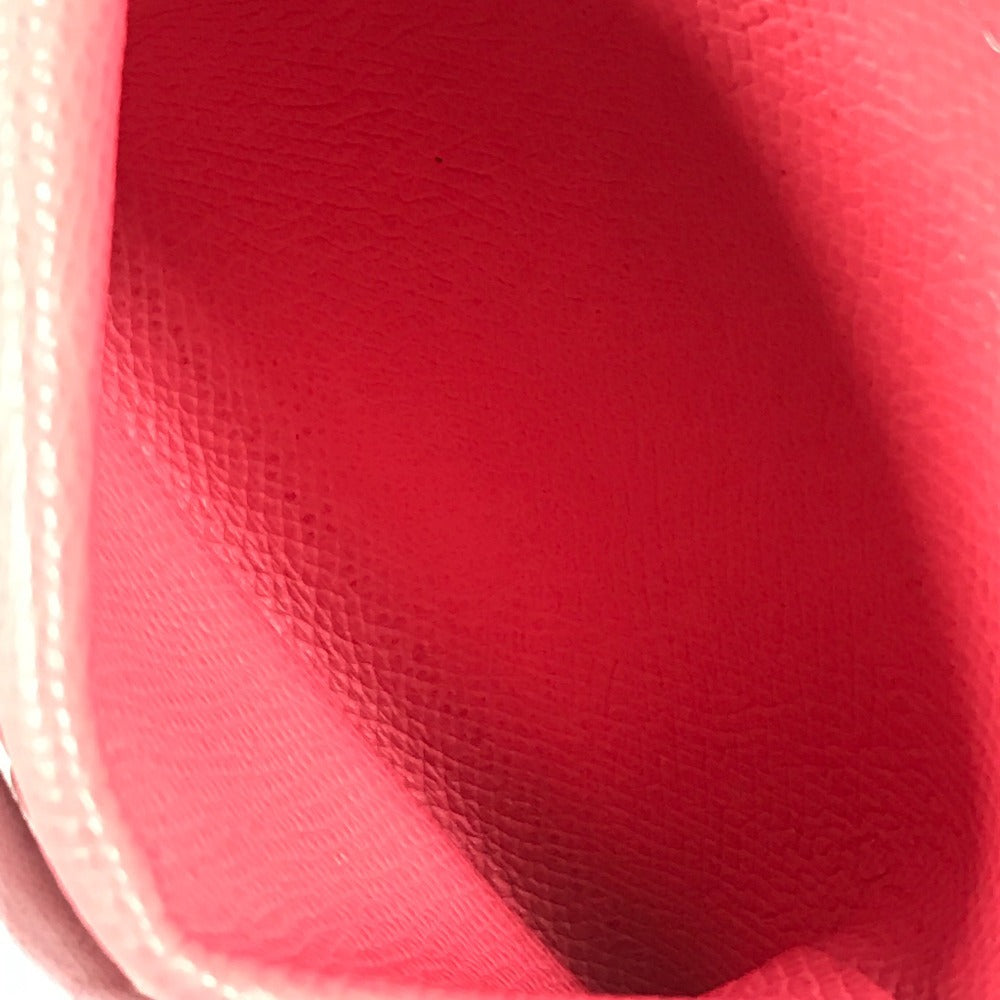 HERMES Calvi Duo Business Card Case, Pass Case, Card Case, Coin Purse, Bi-fold Wallet, Epson, Unisex, Rose Azalee Pink