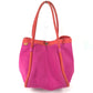HERMES Sac Baga GM with Pouch, Tote Bag, Shoulder Bag, Handbag, Cotton, Unisex, Pink