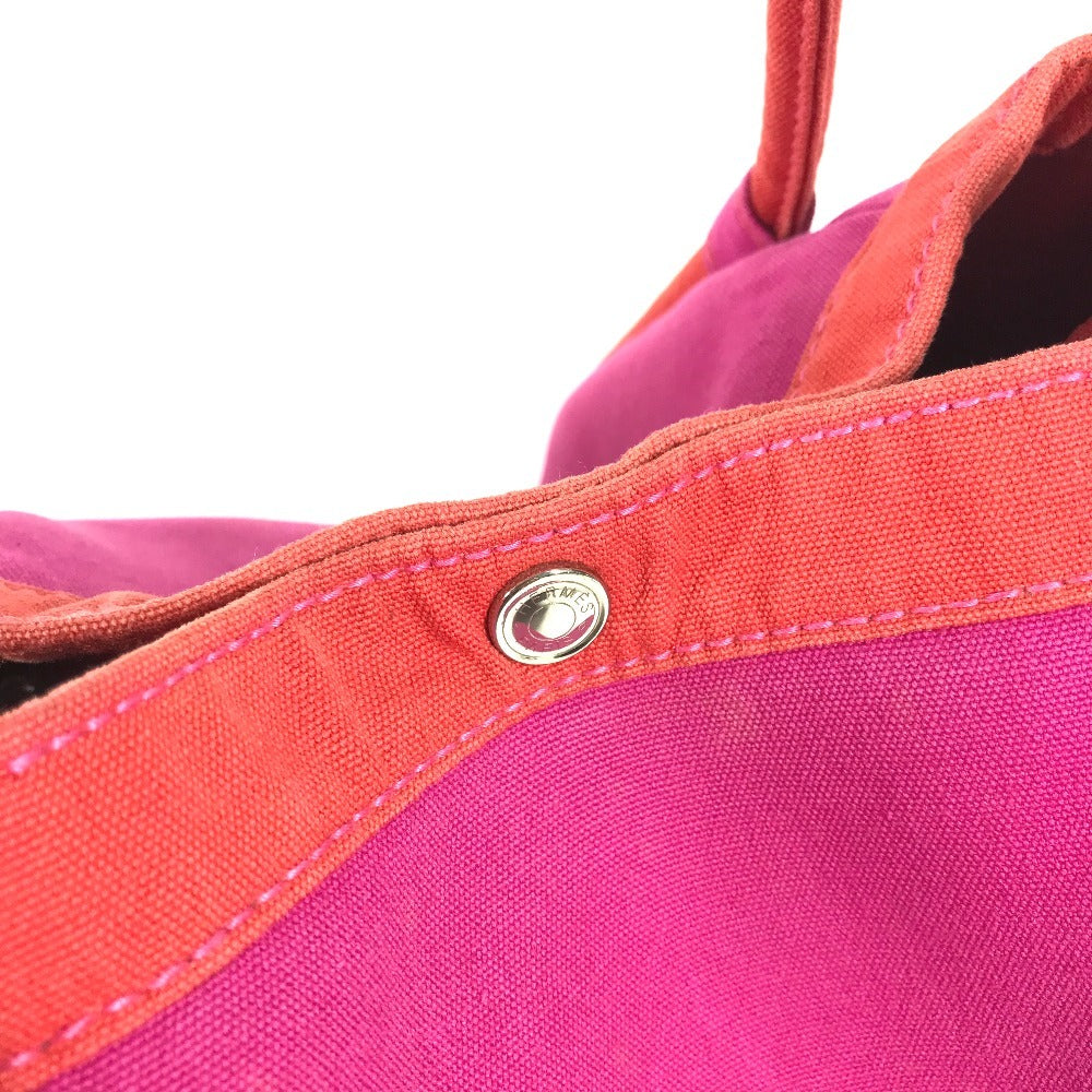 HERMES Sac Baga GM with Pouch, Tote Bag, Shoulder Bag, Handbag, Cotton, Unisex, Pink