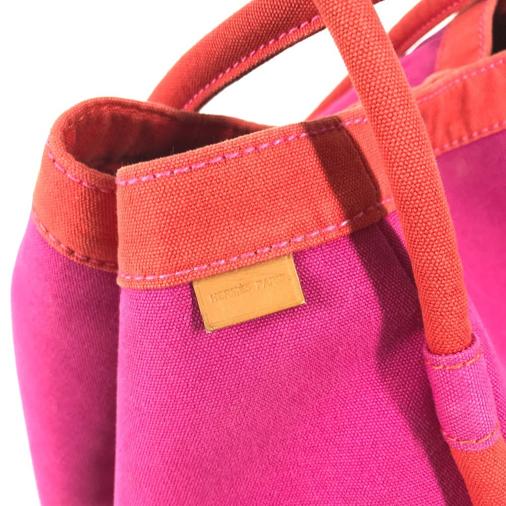 HERMES Sac Baga GM with Pouch, Tote Bag, Shoulder Bag, Handbag, Cotton, Unisex, Pink