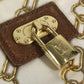 LOUIS VUITTON M95161 モノグラムチャーム ポシェットアクセソワール カバン ハンドバッグ アクセサリーポーチ チェーン柄 ショルダーバッグ ビニール/レザー レディース ホワイト