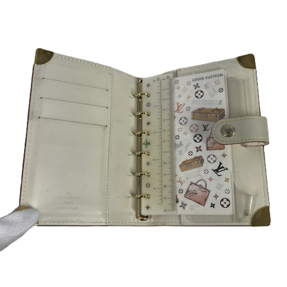 LOUIS VUITTON R20888 Suhali Agenda PM Planner, Stationery, Suhali Leather Cover, Unisex, White
