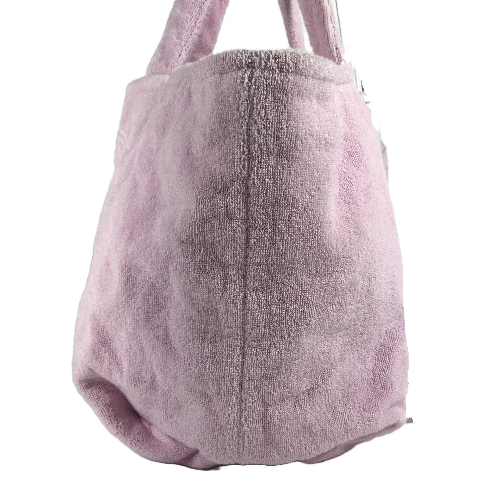 VERSACE Medusa Logo Big Tote Bag, Shoulder Bag, Boston Bag, Cotton, Unisex, Pink