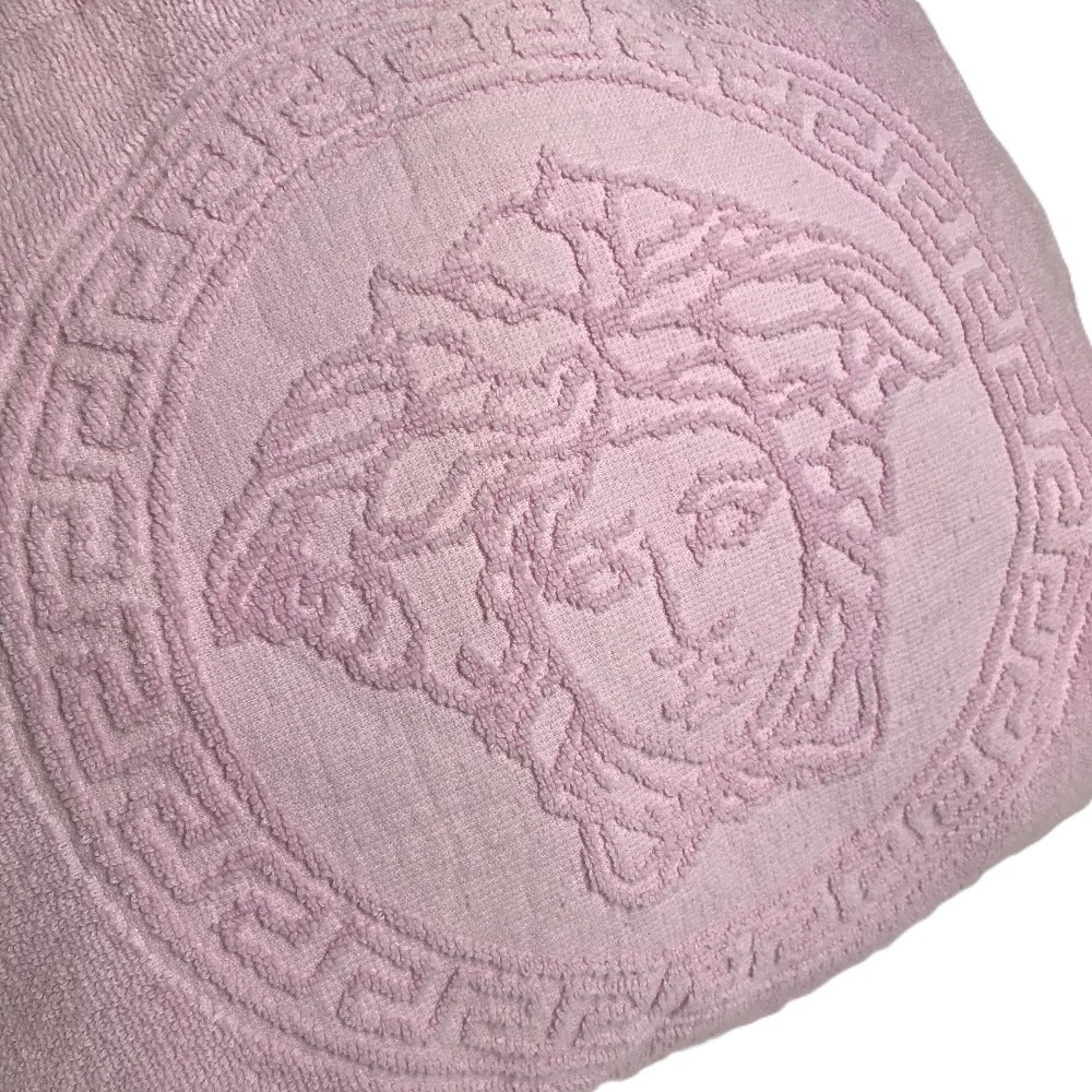 VERSACE Medusa Logo Big Tote Bag, Shoulder Bag, Boston Bag, Cotton, Unisex, Pink