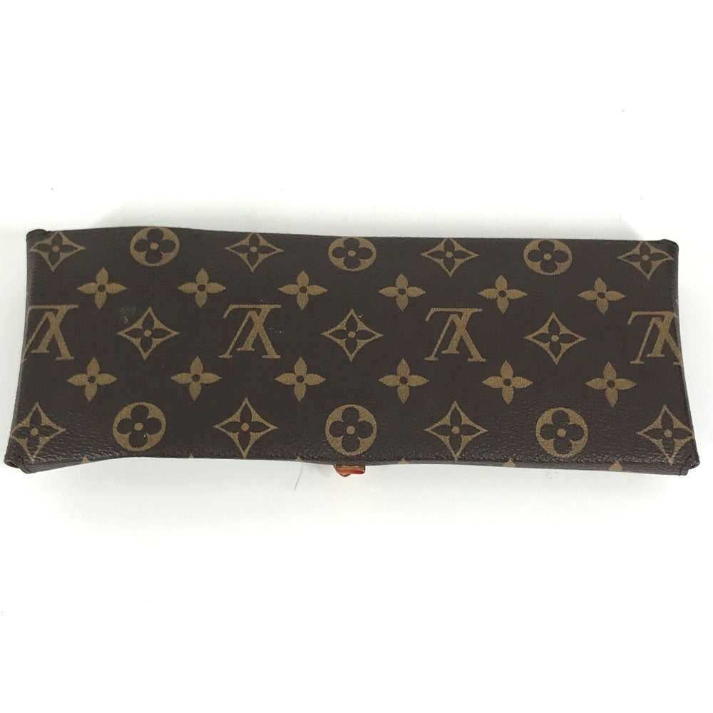 LOUIS VUITTON GI0736 モノグラム チョップスティック エテュイ・4バゲット 箸2膳 箸置き2個 ポーチセット 雑貨 メタル ユニセックス ブラウン