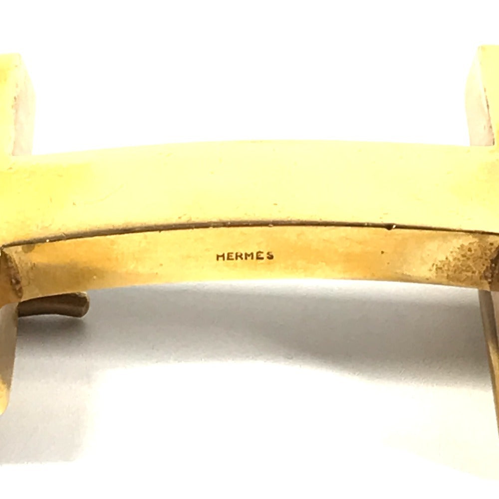 HERMES H金具 ビッグロゴ コンスタンス Hベルト アクセサリー ベルト レザー メンズ ブラック