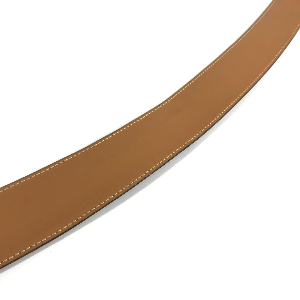 HERMES H金具 ビッグロゴ コンスタンス Hベルト アクセサリー ベルト レザー メンズ ブラック