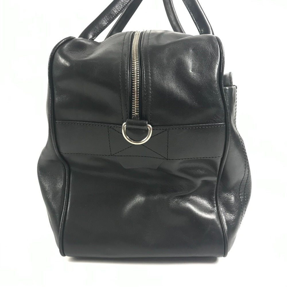 BALLY ライン ロゴ 2WAYバッグ ショルダーバッグ 旅行バッグ トラベルバッグ ボストンバッグ レザー ユニセックス ブラック