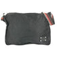 FENDI 7VA148 Zucca Logo Crossbody Shoulder Bag in Leather/Nylon, Unisex, Black
