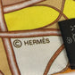 HERMES 馬柄 ツイリー ツィリー ツイリー スカーフ シルク レディース オレンジ