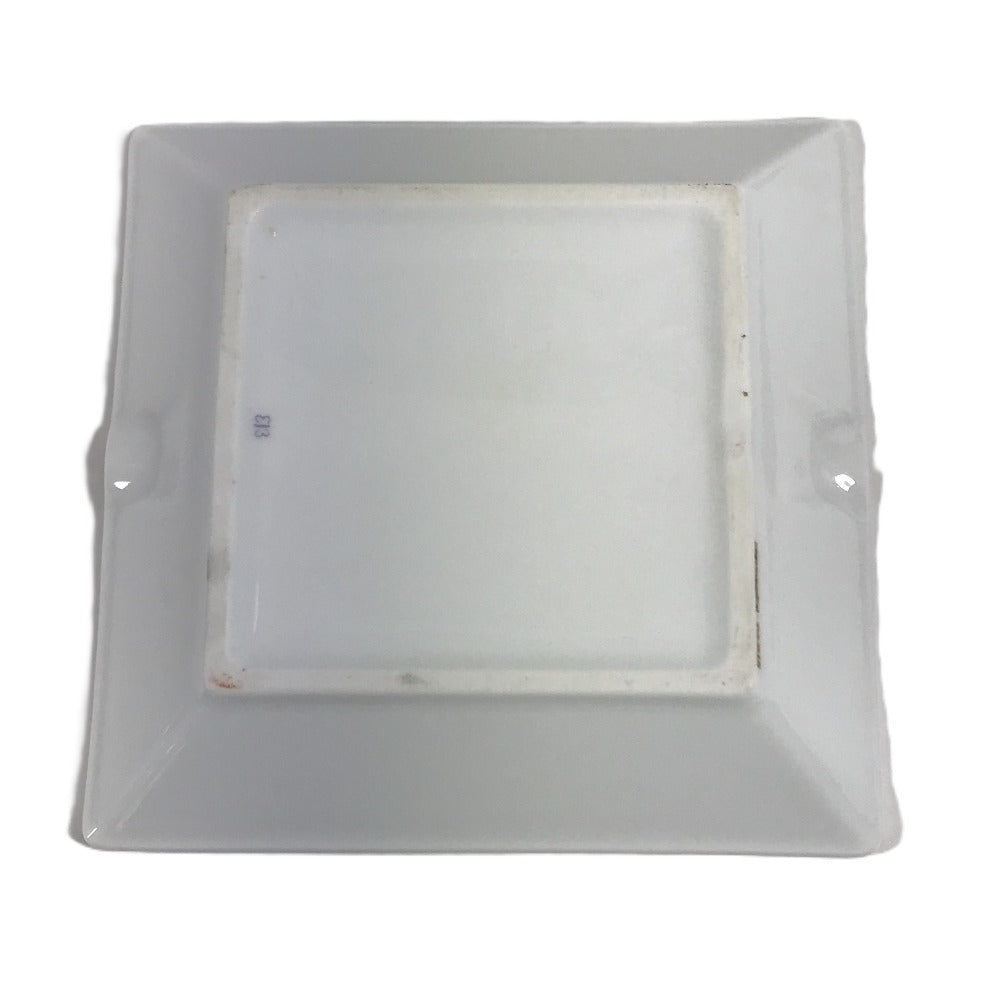 HERMES シェーヌダンクル ロゴ アッシュトレイ 皿 インテリア トレー 灰皿 陶器 ユニセックス ホワイト