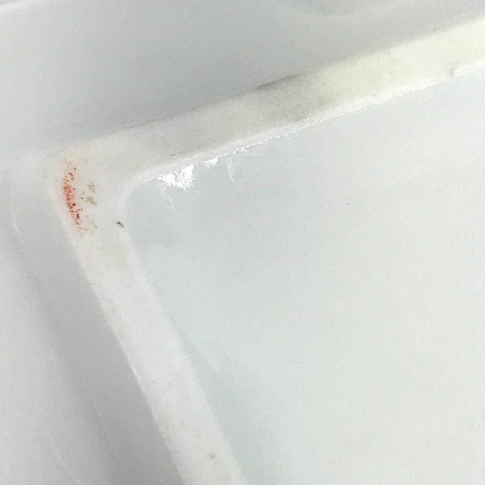 HERMES シェーヌダンクル ロゴ アッシュトレイ 皿 インテリア トレー 灰皿 陶器 ユニセックス ホワイト