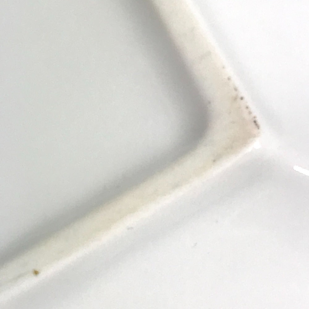 HERMES シェーヌダンクル ロゴ アッシュトレイ 皿 インテリア トレー 灰皿 陶器 ユニセックス ホワイト