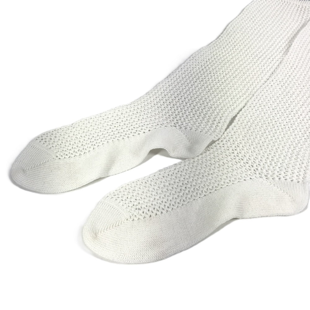 Dior ロゴ ニーハイソックス ハイソックス アクセサリー バイカラー 靴下 コットン レディース ホワイト