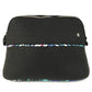 HERMES Serie Logo Makeup Pouch Felt Cosmetic Pouch Women's Black