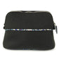 HERMES Serie Logo Makeup Pouch Felt Cosmetic Pouch Women's Black
