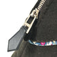 HERMES Serie Logo Makeup Pouch Felt Cosmetic Pouch Women's Black