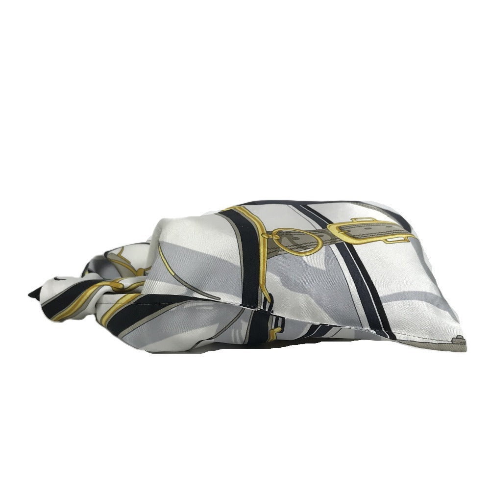 HERMES プティアッシュ petit h ティアッシュ フロシキ PM ポーチ カバン フロシキ ハンドバッグ シルク レディース ホワイト