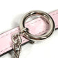 HERMES Carrousel Belt, Thin Leather Chain Belt, Epson, Women's, Vert Maki/Mauve Pale, Pink and Khaki