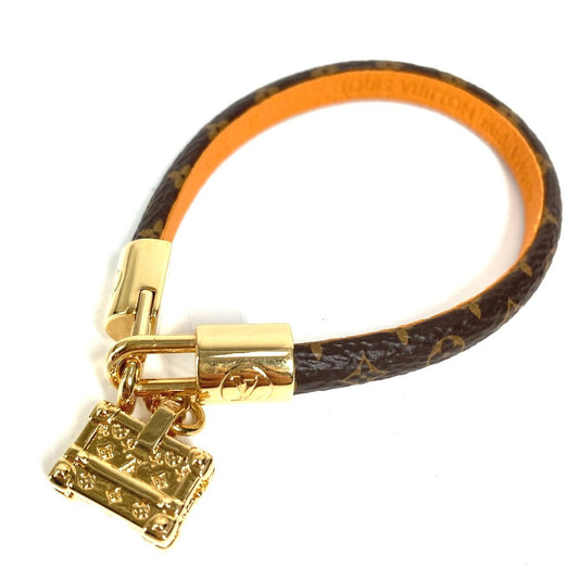 LOUIS VUITTON M8011F Monogram Petite Malle Bracelet, Monogram Canvas, Brown, Women's