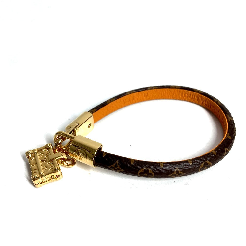 LOUIS VUITTON M8011F Monogram Petite Malle Bracelet, Monogram Canvas, Brown, Women's