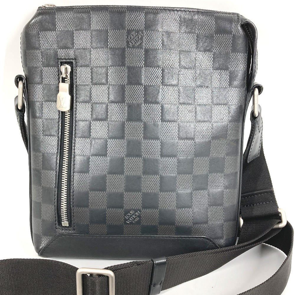 LOUIS VUITTON N40122 ダミエアンフィニ ディスカバリー メッセンジャー PPM カバン 斜め掛け ポシェット ショルダーバッグ ダミエアンフィニレザー ユニセックス ブラック