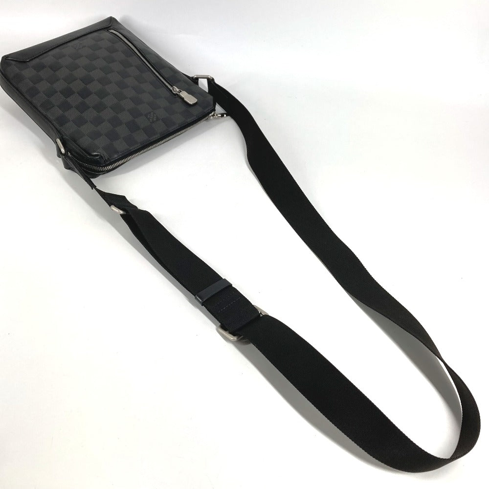 LOUIS VUITTON N40122 ダミエアンフィニ ディスカバリー メッセンジャー PPM カバン 斜め掛け ポシェット ショルダーバッグ ダミエアンフィニレザー ユニセックス ブラック