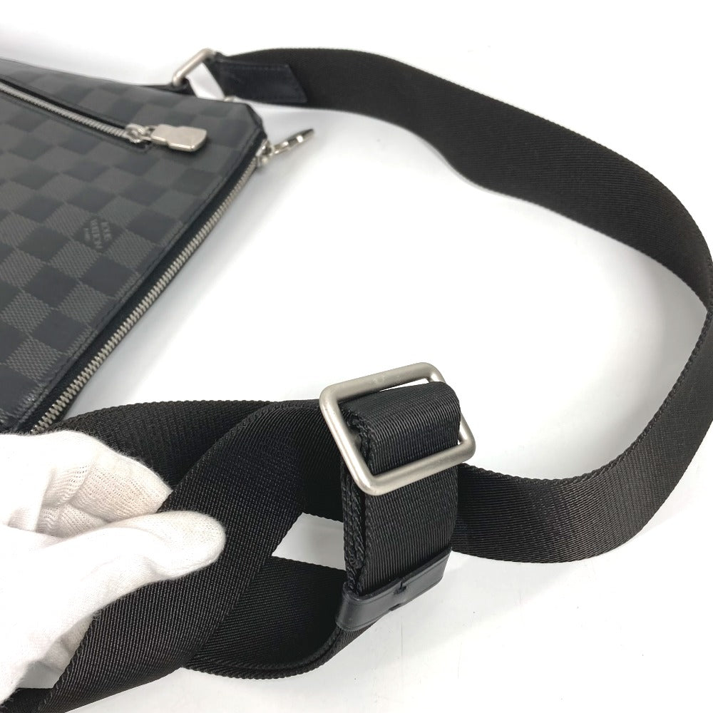 LOUIS VUITTON N40122 ダミエアンフィニ ディスカバリー メッセンジャー PPM カバン 斜め掛け ポシェット ショルダーバッグ ダミエアンフィニレザー ユニセックス ブラック