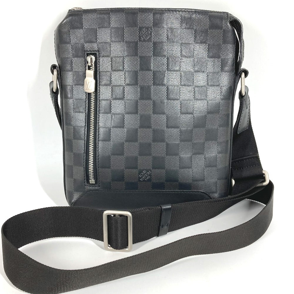 LOUIS VUITTON N40122 ダミエアンフィニ ディスカバリー メッセンジャー PPM カバン 斜め掛け ポシェット ショルダーバッグ ダミエアンフィニレザー ユニセックス ブラック