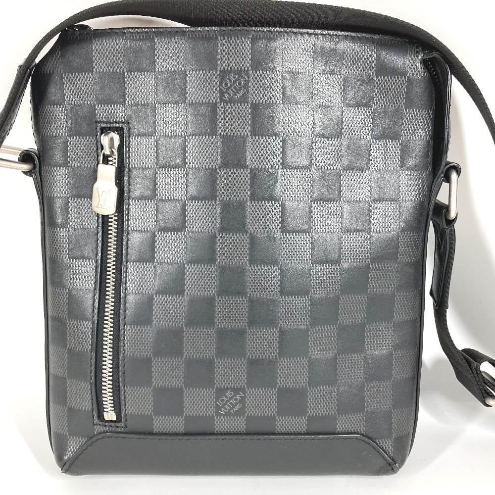 LOUIS VUITTON N40122 ダミエアンフィニ ディスカバリー メッセンジャー PPM カバン 斜め掛け ポシェット ショルダーバッグ ダミエアンフィニレザー ユニセックス ブラック