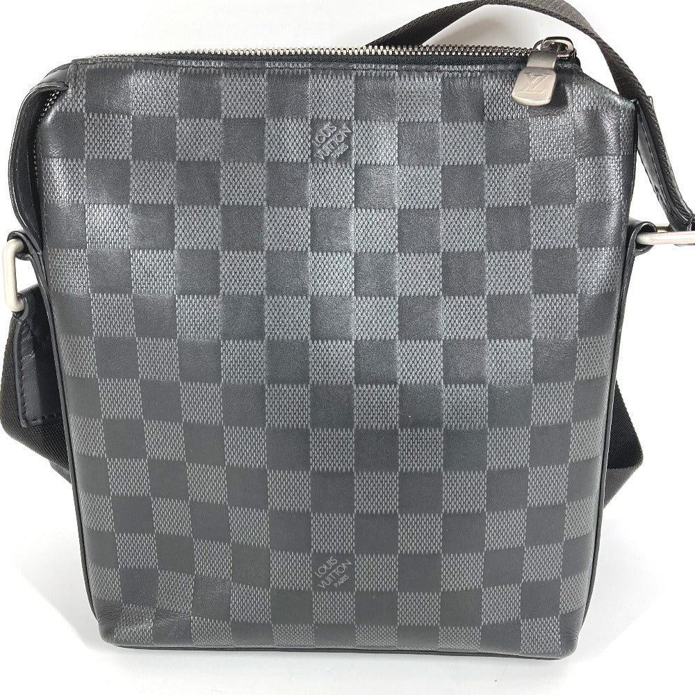 LOUIS VUITTON N40122 ダミエアンフィニ ディスカバリー メッセンジャー PPM カバン 斜め掛け ポシェット ショルダーバッグ ダミエアンフィニレザー ユニセックス ブラック