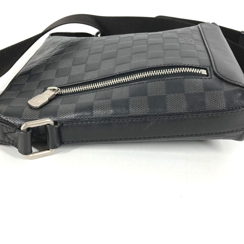 LOUIS VUITTON N40122 ダミエアンフィニ ディスカバリー メッセンジャー PPM カバン 斜め掛け ポシェット ショルダーバッグ ダミエアンフィニレザー ユニセックス ブラック