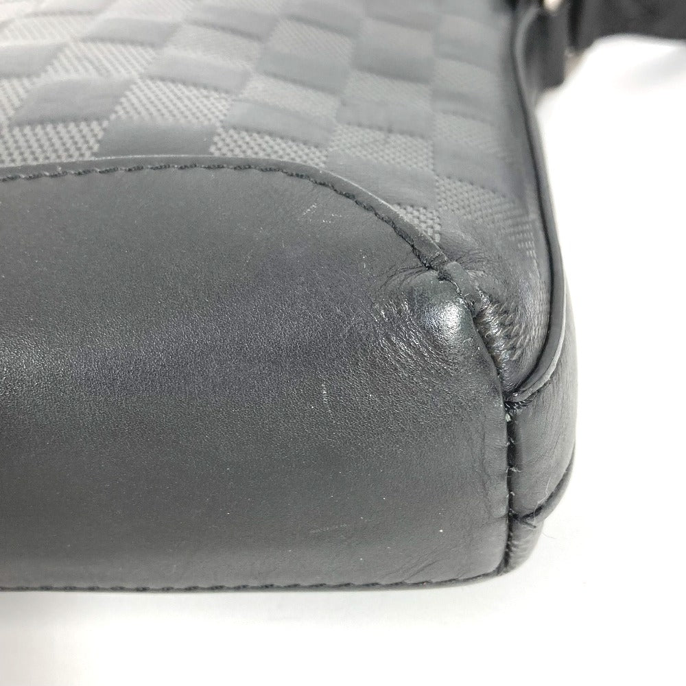 LOUIS VUITTON N40122 ダミエアンフィニ ディスカバリー メッセンジャー PPM カバン 斜め掛け ポシェット ショルダーバッグ ダミエアンフィニレザー ユニセックス ブラック