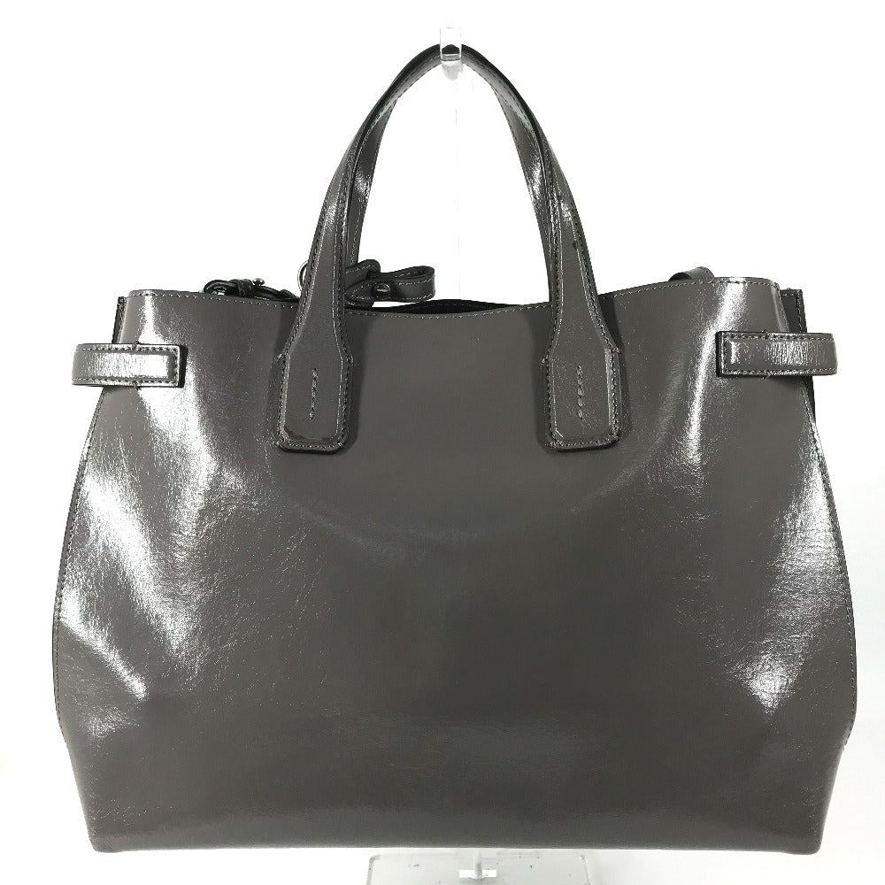 BURBERRY 8006616 ビジネスバッグ ロゴ 2WAYバッグ ショルダーバッグ トートバッグ ハンドバッグ レザー ユニセックス グレー