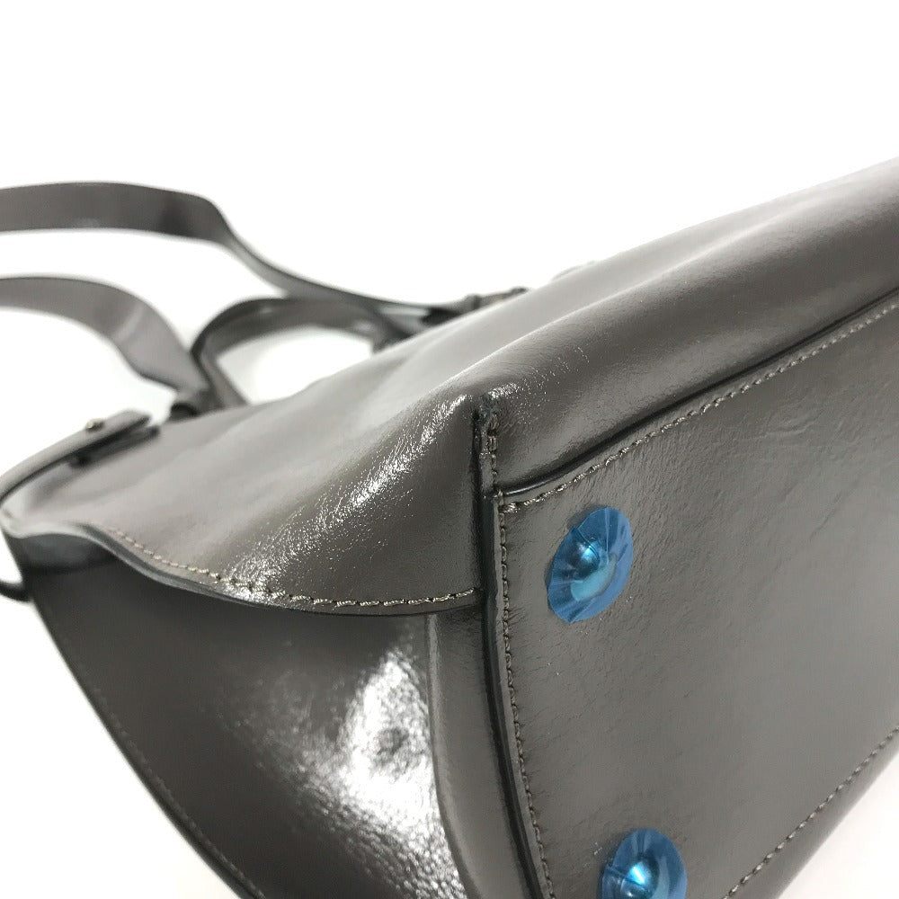 BURBERRY 8006616 ビジネスバッグ ロゴ 2WAYバッグ ショルダーバッグ トートバッグ ハンドバッグ レザー ユニセックス グレー