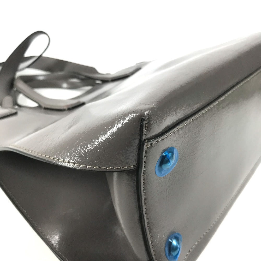 BURBERRY 8006616 ビジネスバッグ ロゴ 2WAYバッグ ショルダーバッグ トートバッグ ハンドバッグ レザー ユニセックス グレー